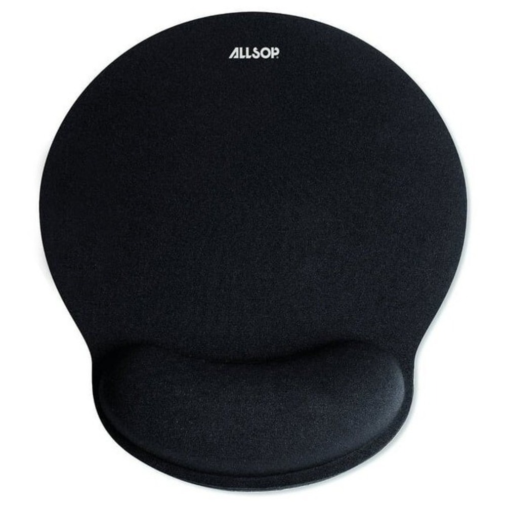 Allsop MousePad Pro Memory Foam Mouse Pad with Wrist Rest 9 x 10 Black 30203